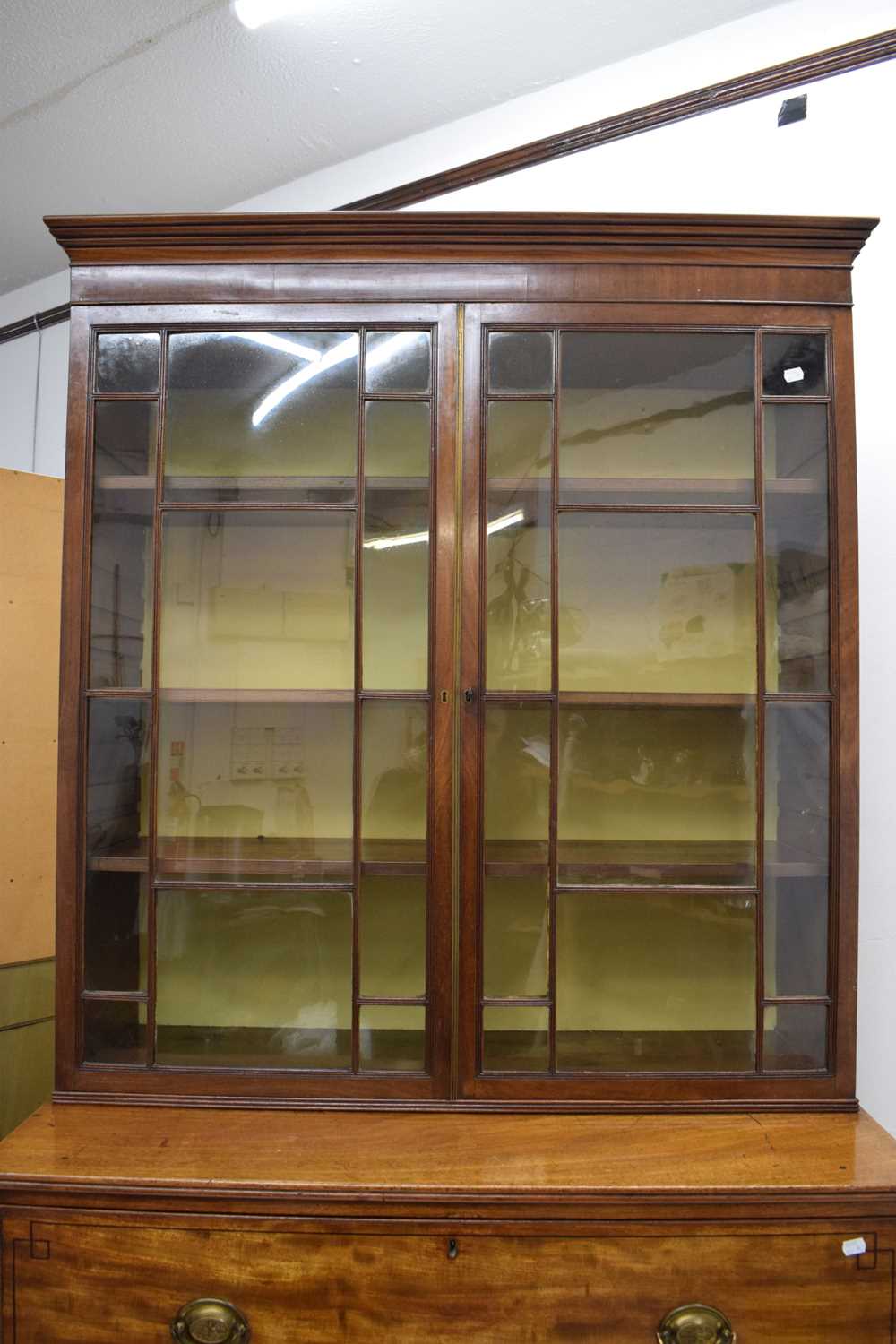 Late George III mahogany secretaire bookcase - Image 3 of 31