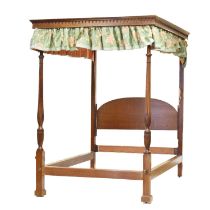Early 20th century mahogany four poster bed