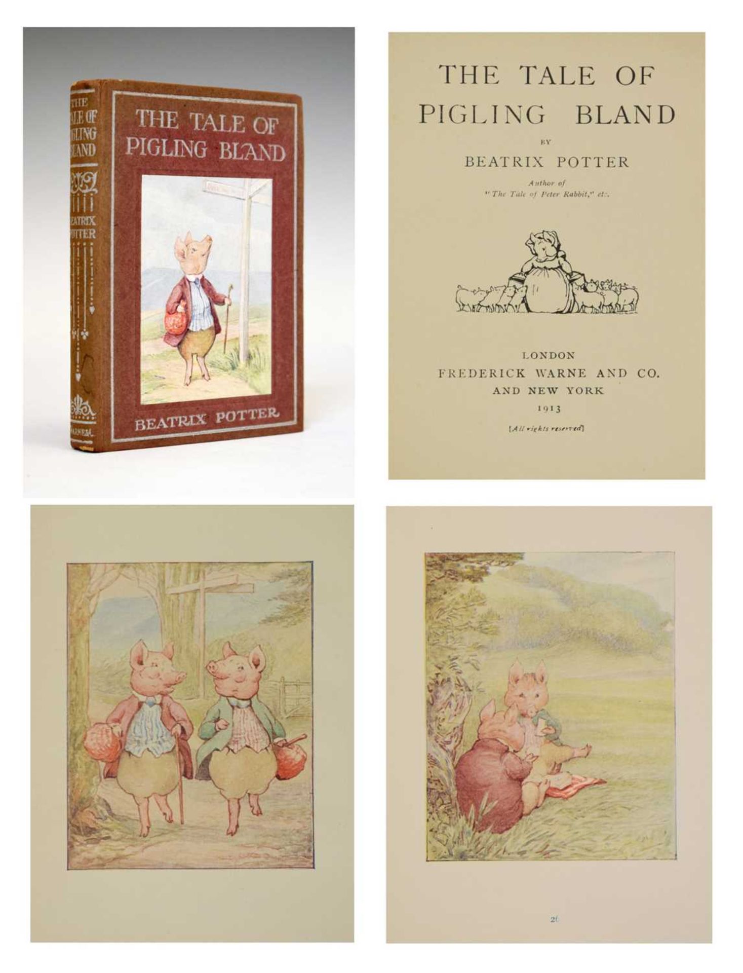 Potter, Beatrix - 'The Tale of Pigling Bland' - First edition 1913