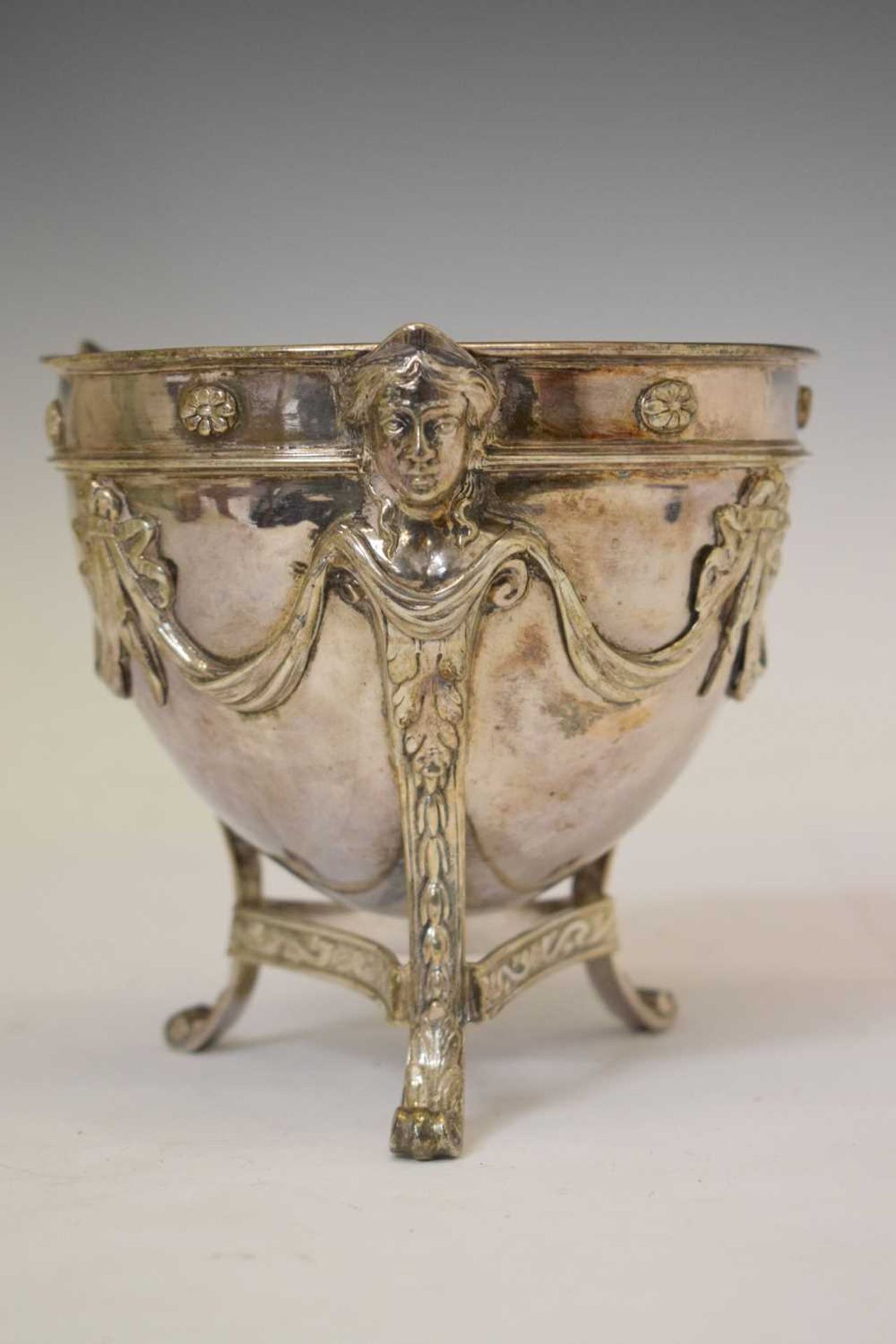 George III silver footed bowl with neo-classical decoration - Image 2 of 11