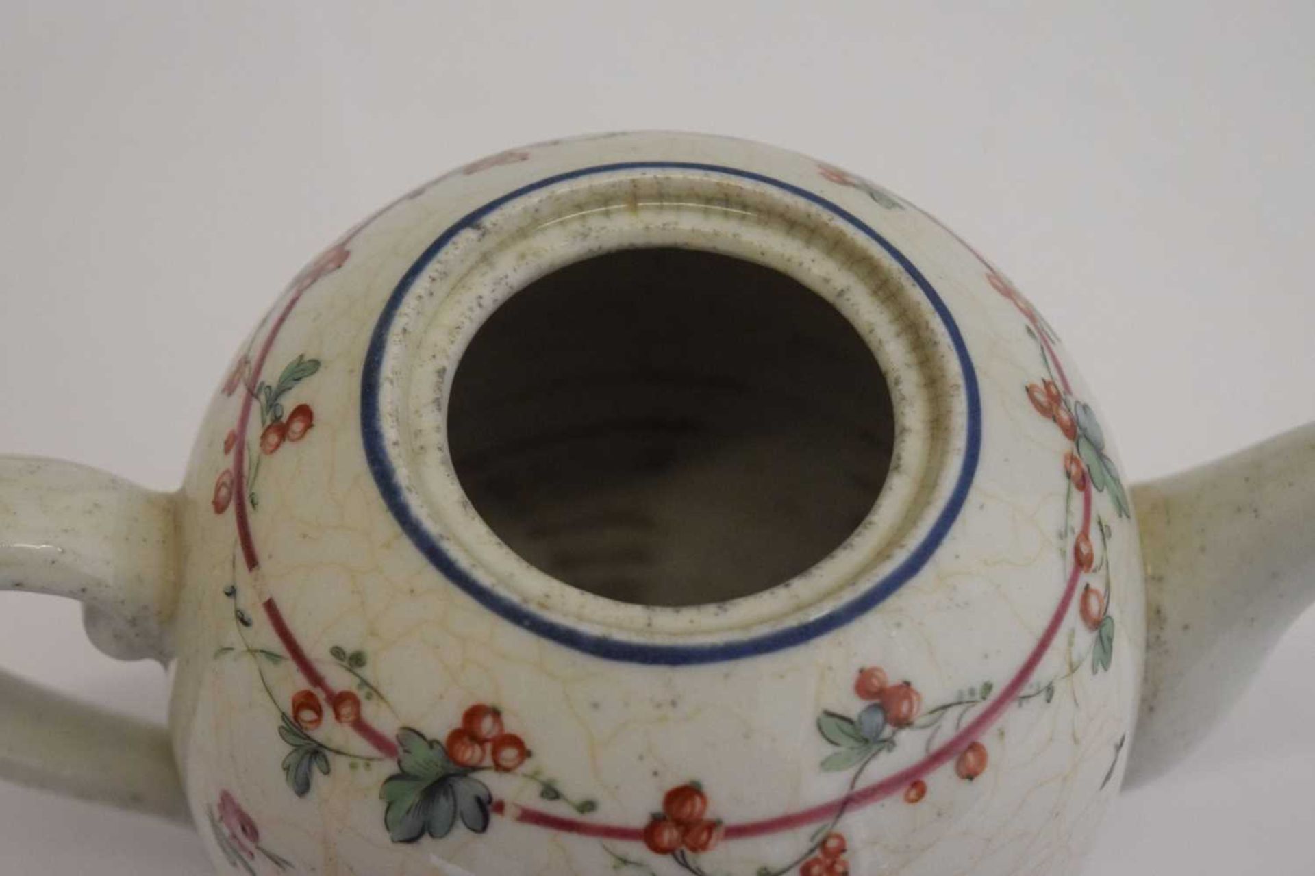 18th century Bristol (Champions) porcelain teapot and cover - Image 6 of 18