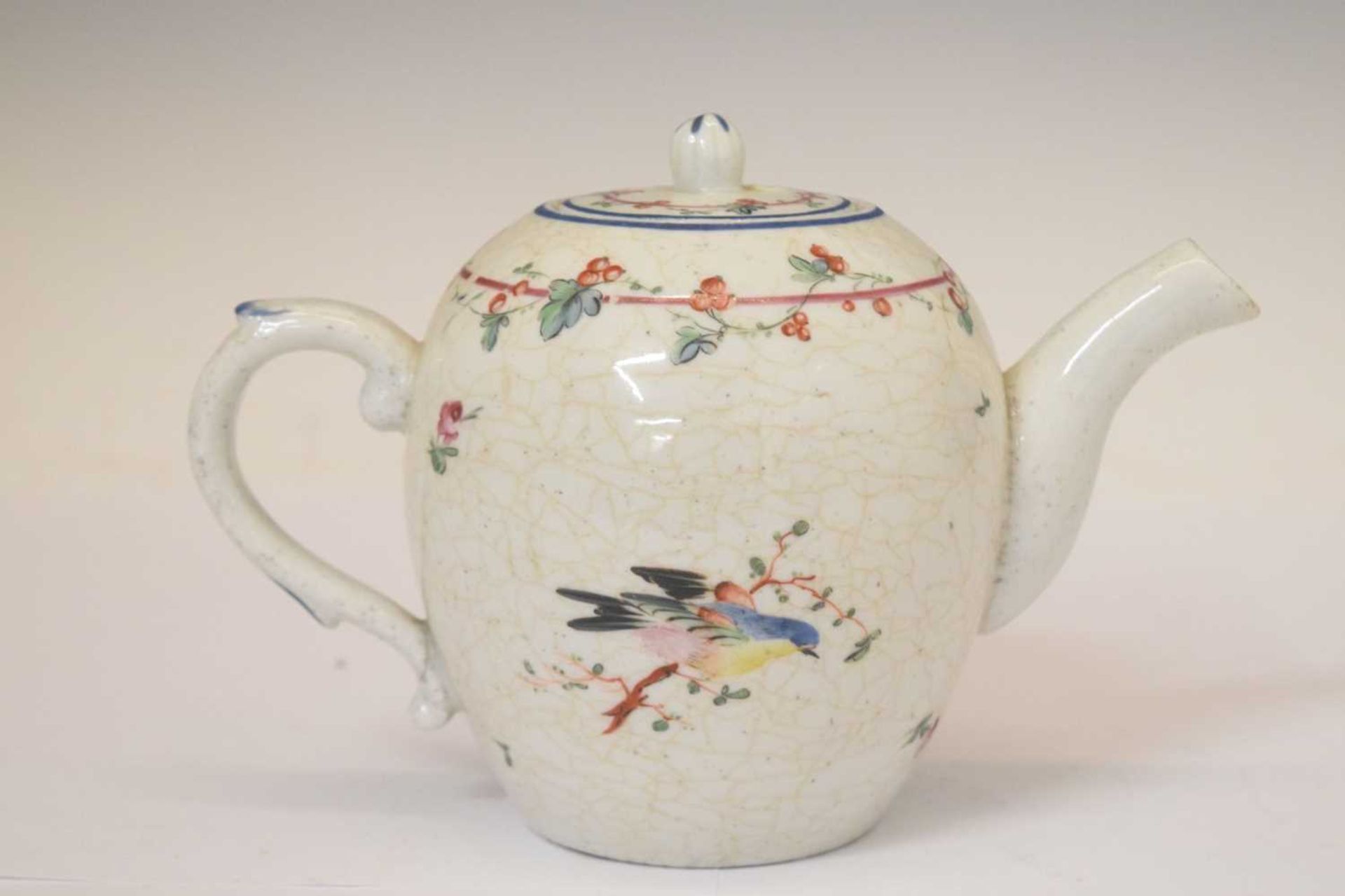 18th century Bristol (Champions) porcelain teapot and cover - Image 4 of 18