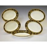 Five Wedgwood ‘Astbury’ pattern oval dishes