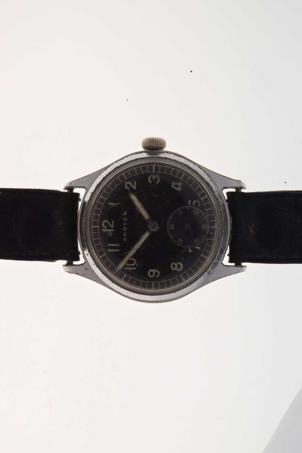 Protex - Second World War Period German Army stainless steel mechanical wristwatch, ref. 497 - Image 10 of 10