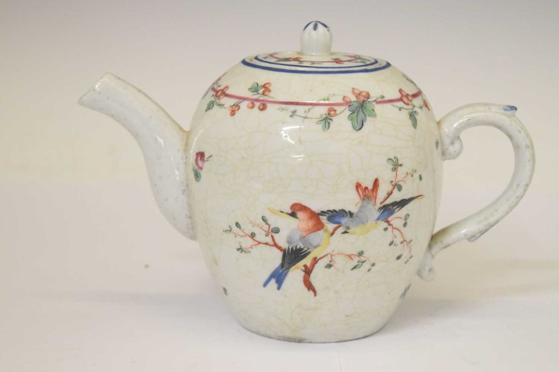 18th century Bristol (Champions) porcelain teapot and cover - Image 9 of 18