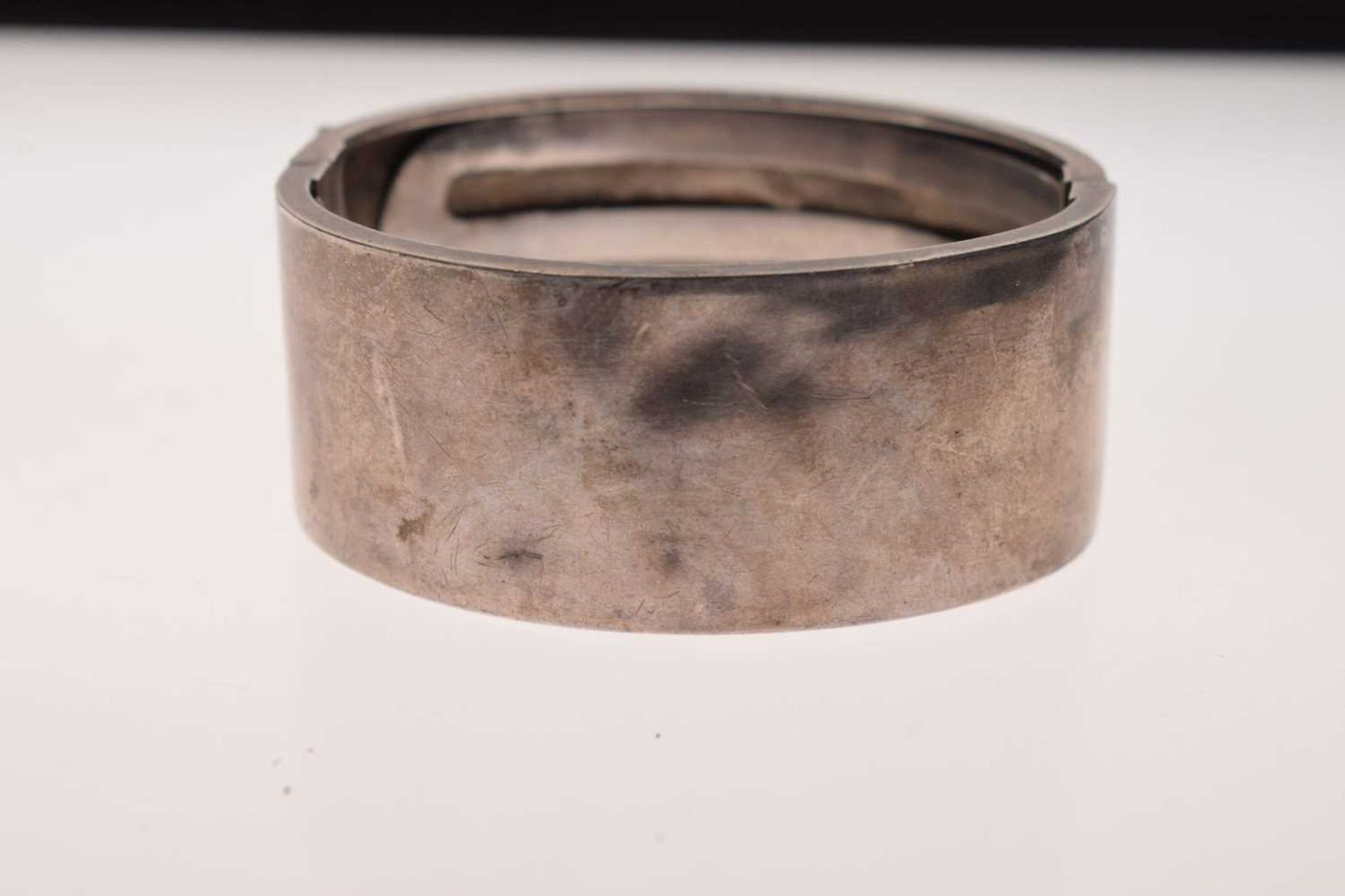 Late Victorian West's Patent silver cuff bangle - Image 4 of 10