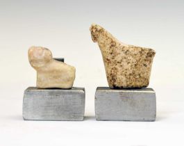 Antiquities - Two believed Mesopotamian carved amulets