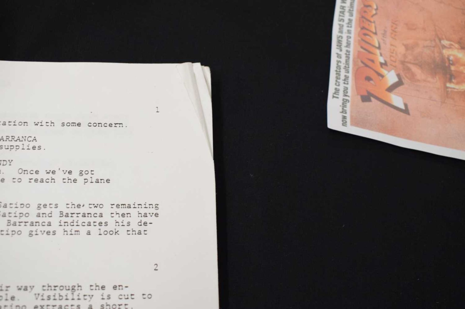Raiders of the Lost Ark (1981) draft screenplay film script - third revised edition - Image 5 of 10