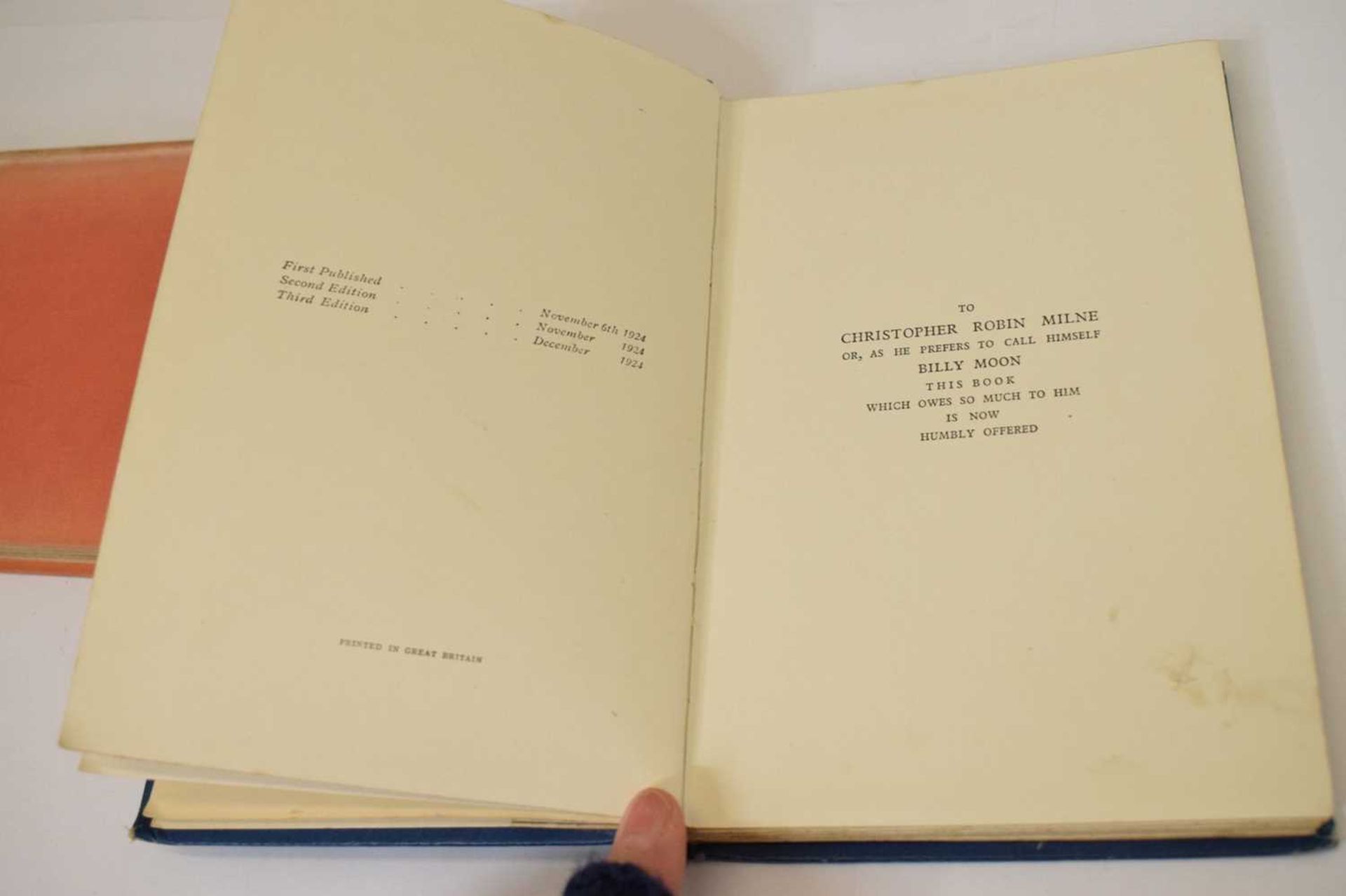 Milne, A. A. - 'The House at Pooh Corner' - First edition, and third edition of 'When We Were Young' - Image 7 of 21