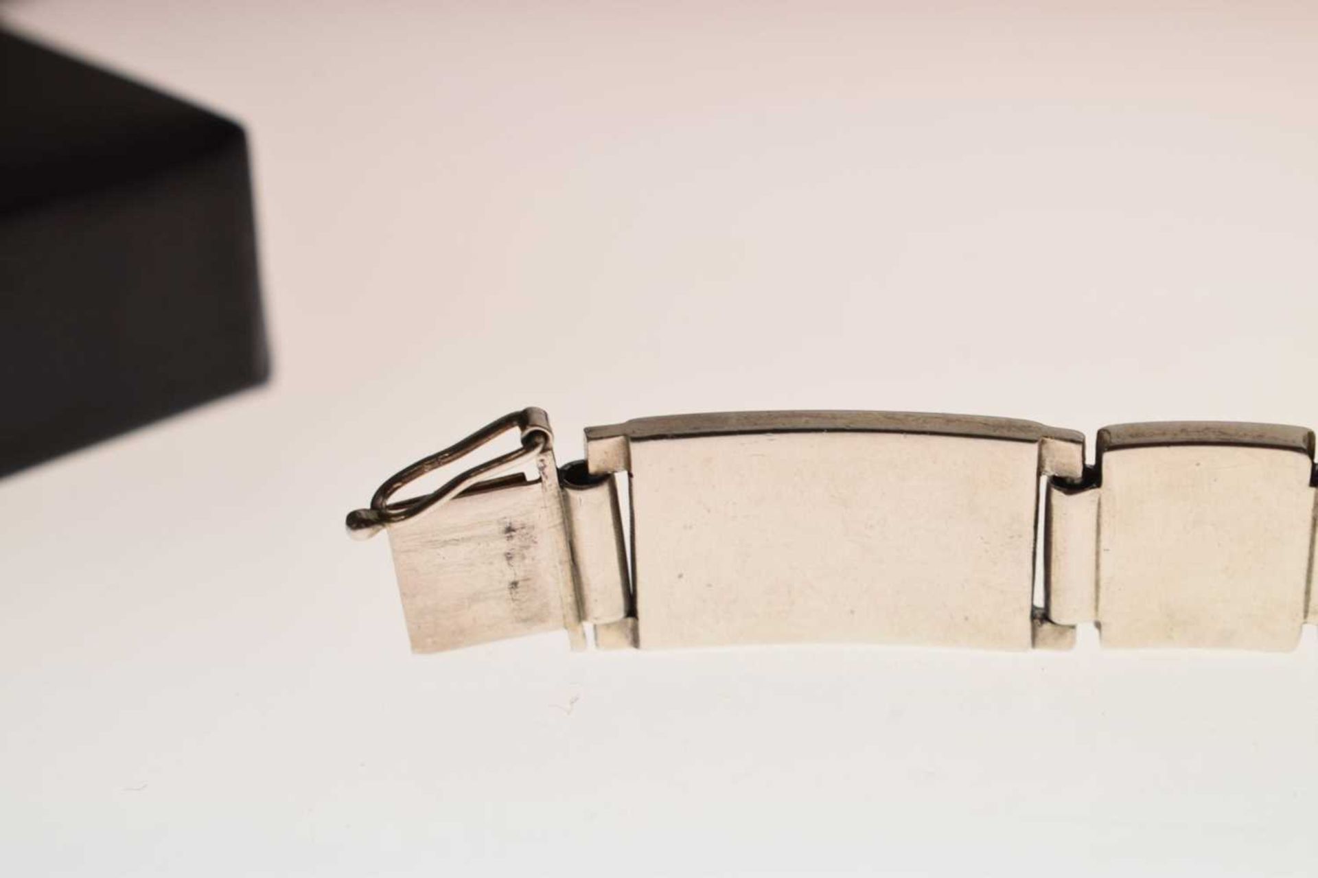 Georg Jensen silver parcel gilt bracelet, No.56A - Image 8 of 11