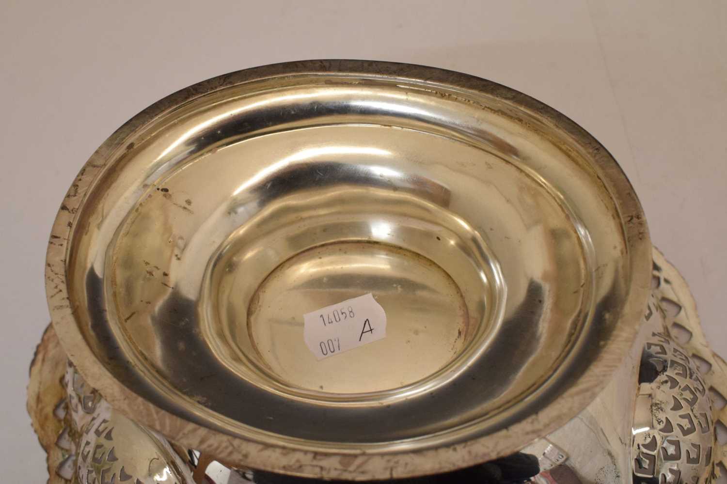 George V silver pedestal bowl or comport - Image 7 of 13