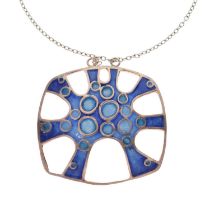 Norman Grant - Silver and enamel pendant