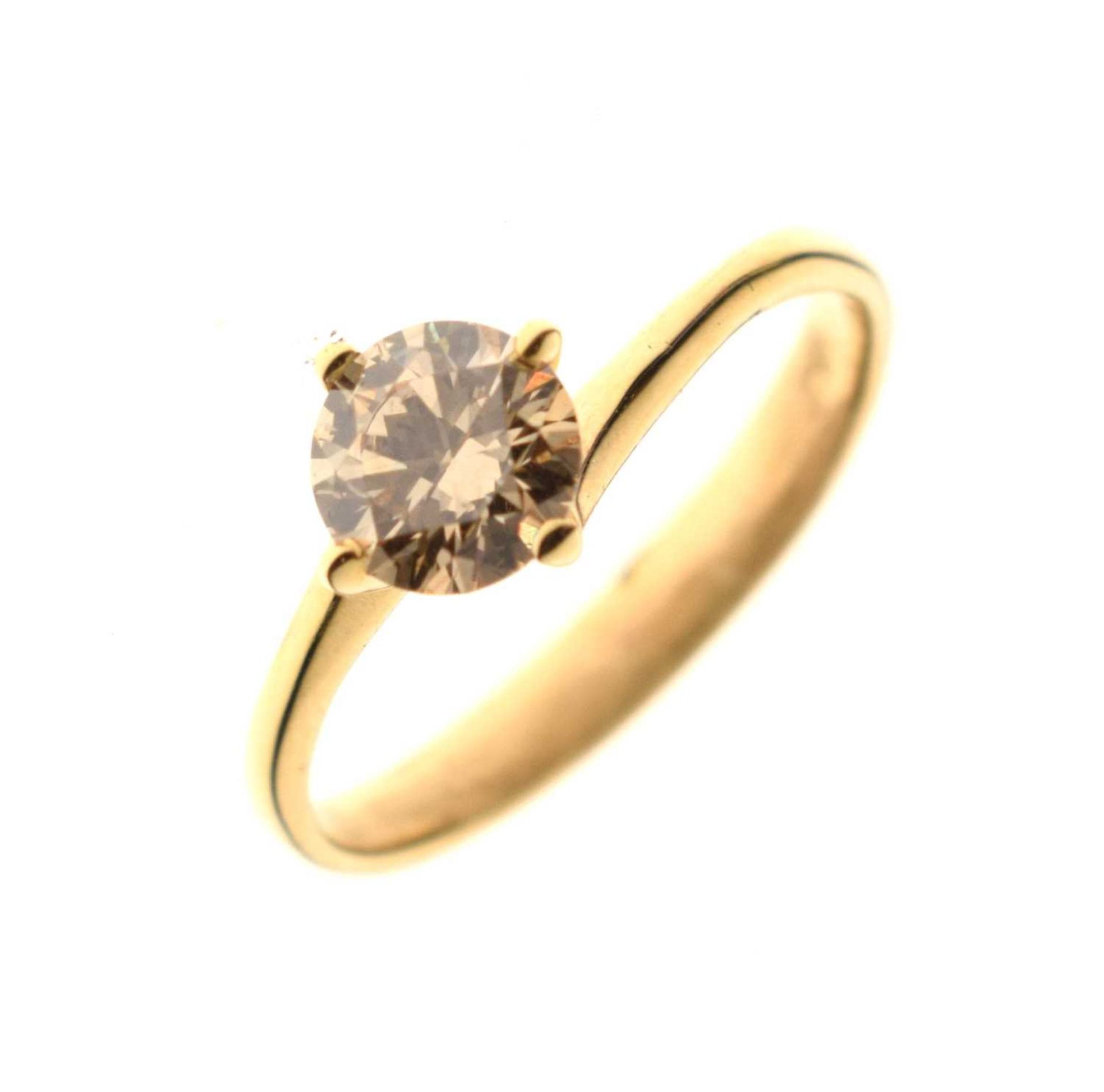 Diamond single stone ring