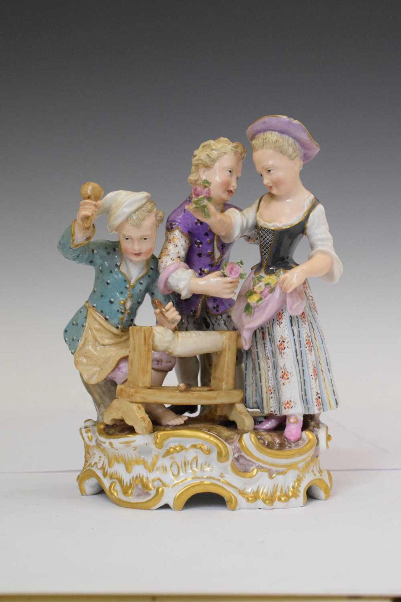 Meissen porcelain figural group - Image 13 of 13