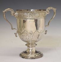 Late Victorian silver pedestal cup