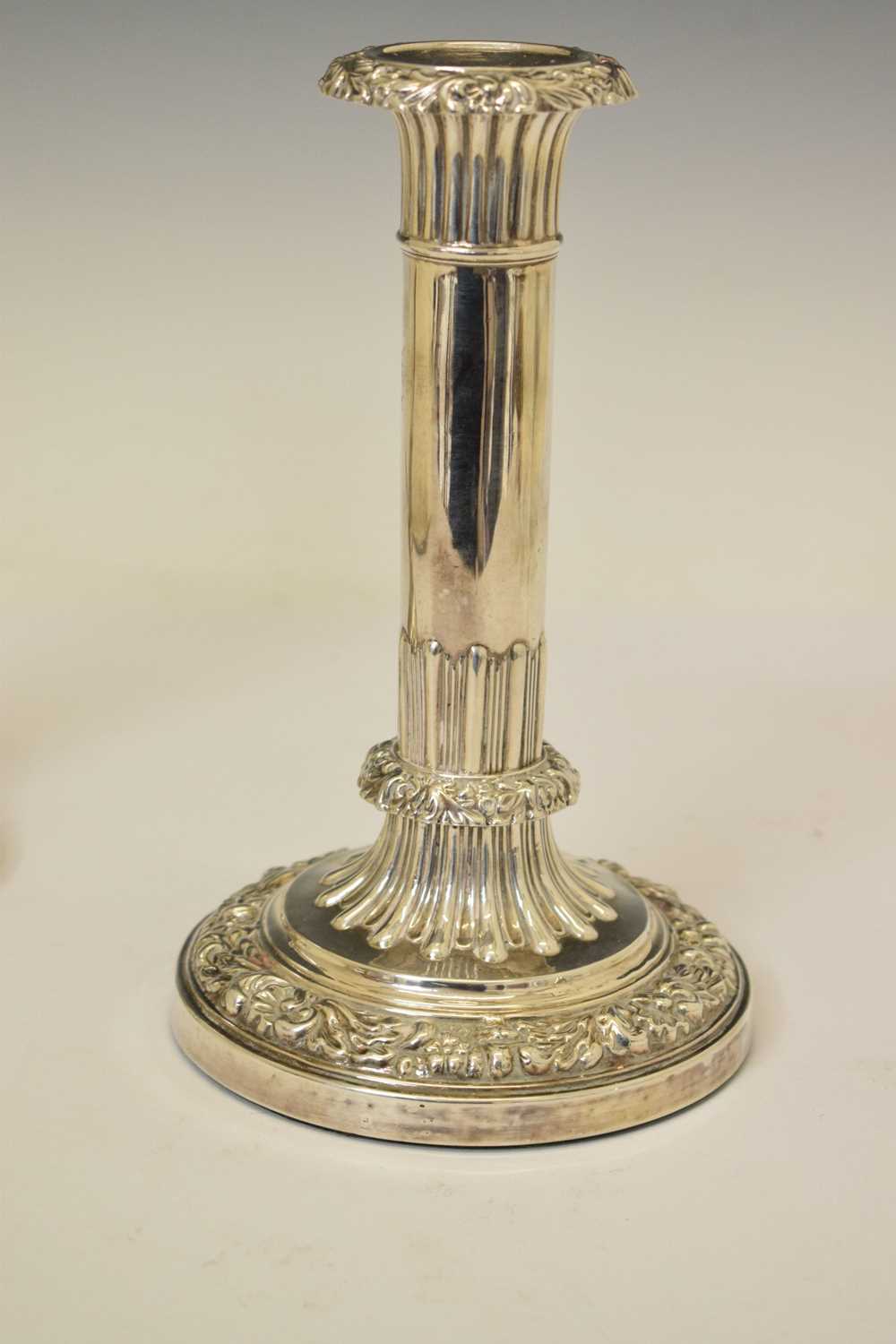 Pair of Victorian silver candlesticks - Image 4 of 15
