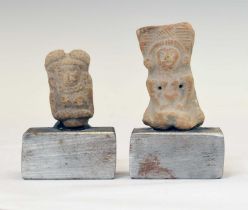 Antiquities - Two small pre-Columbian clay votive figures