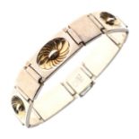 Georg Jensen silver parcel gilt bracelet, No.56A