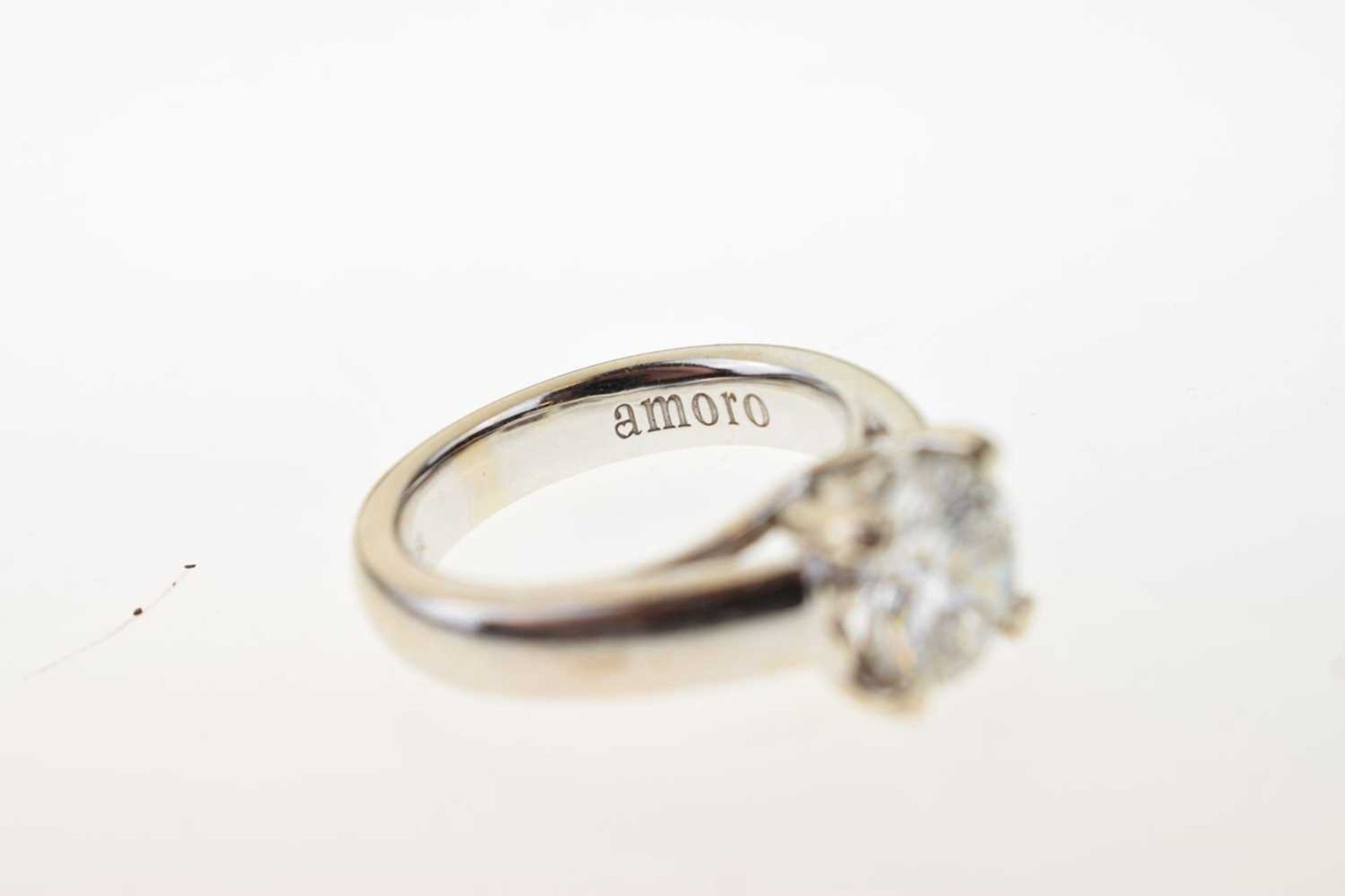 Diamond single stone ring - Image 8 of 9