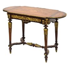 19th century French marquetry and gilt metal mounted centre table