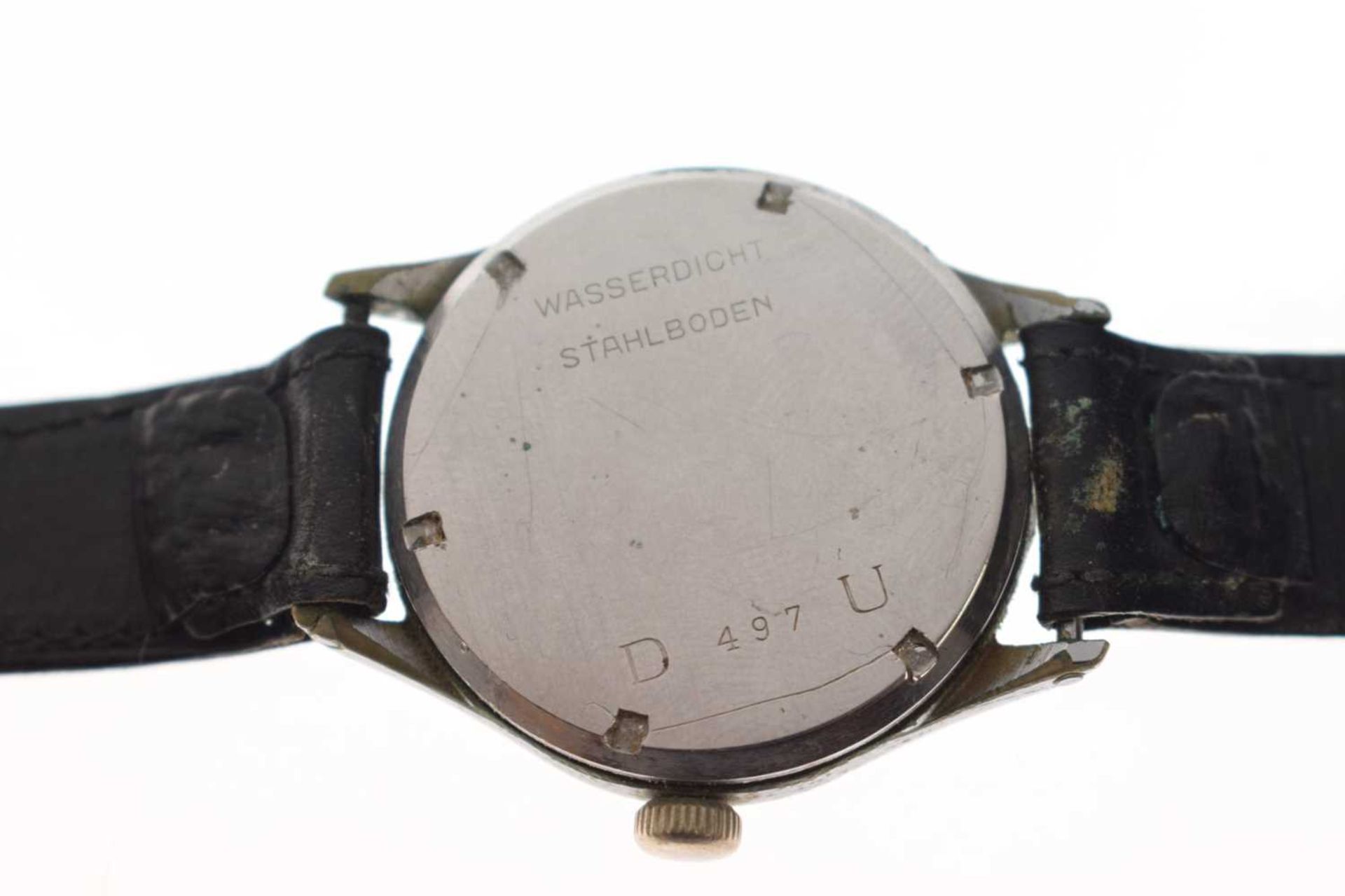 Protex - Second World War Period German Army stainless steel mechanical wristwatch, ref. 497 - Image 6 of 10