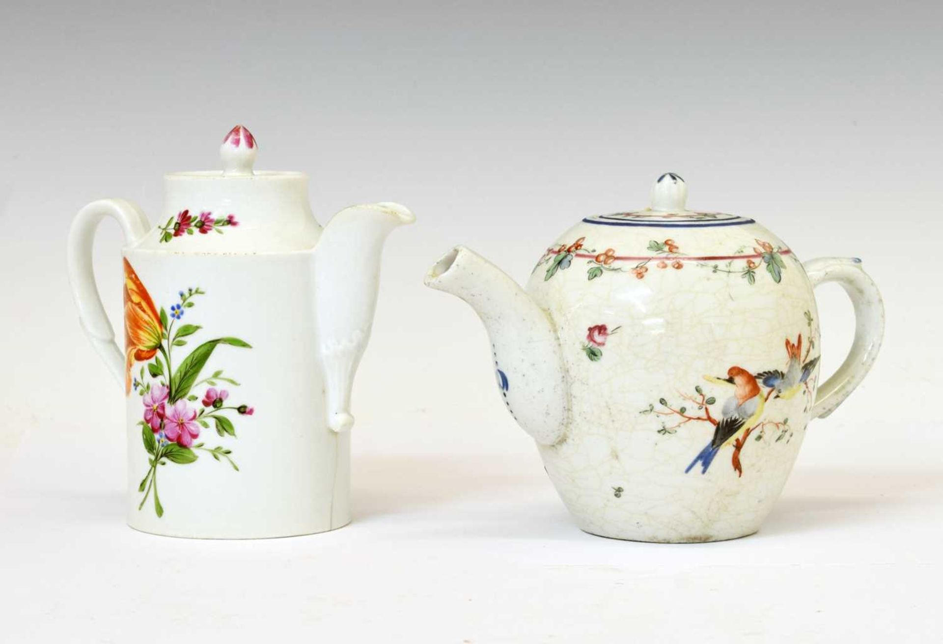 18th century Bristol (Champions) porcelain teapot and cover - Image 2 of 18