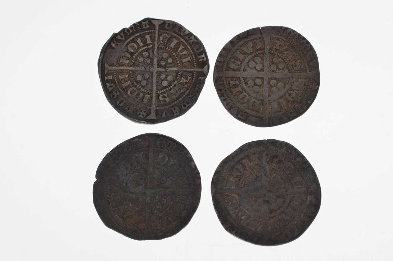 Four Edward III (1327-77) silver groats - Image 2 of 7