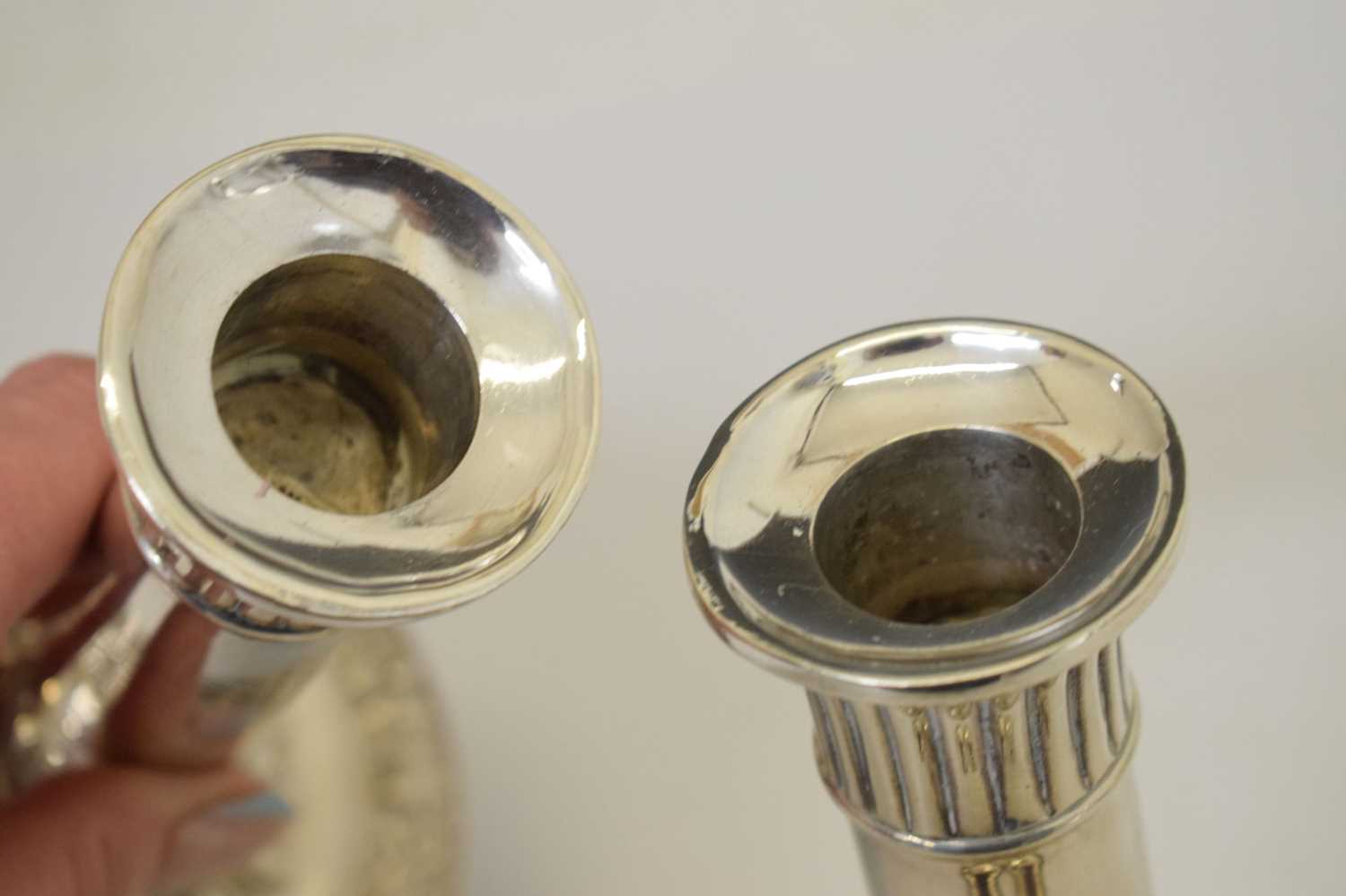 Pair of Victorian silver candlesticks - Image 14 of 15