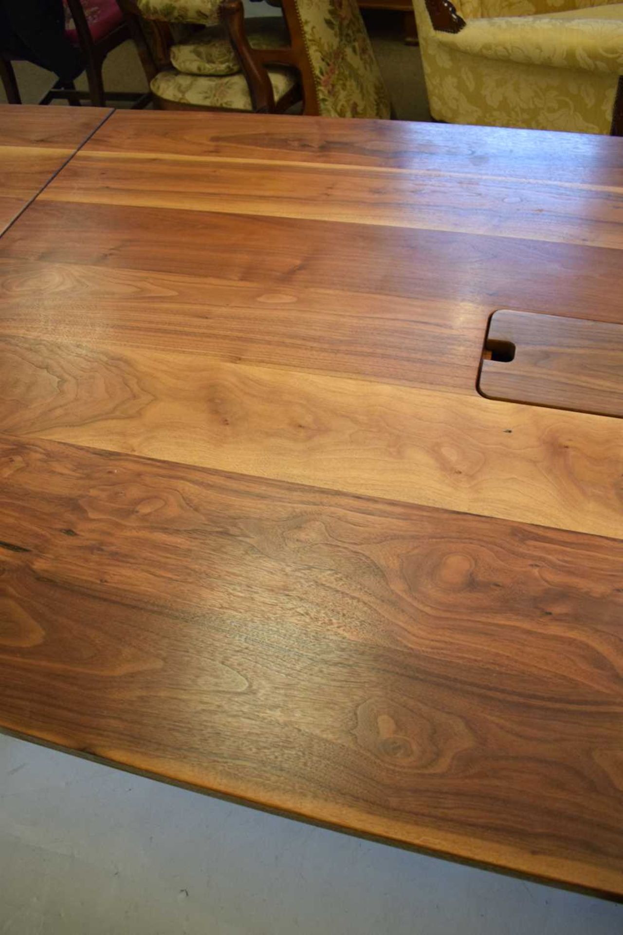 Steel Vintage 'Brunel' bespoke steel and American black walnut boardroom table - Image 14 of 19