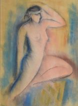Mary Stork (1938-2007) - Mixed media - 'Vision', nude study