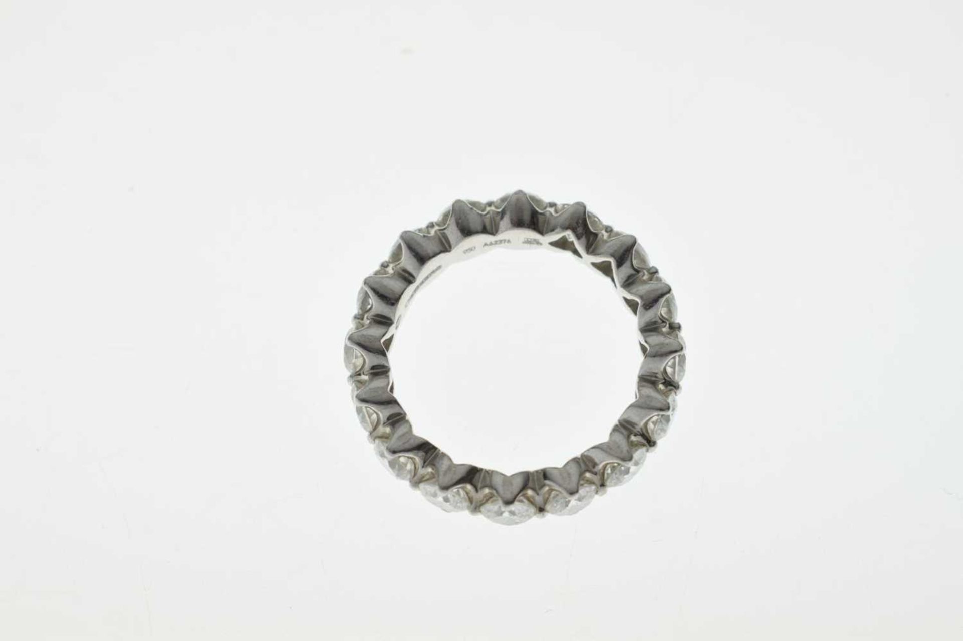 De Beers Allegria diamond platinum full eternity ring - Image 7 of 9