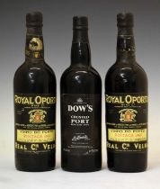 Royal Oporto Vintage Port, 1963 (2 bottles) and Dow's Crusted Port, 1991 (1 bottles)
