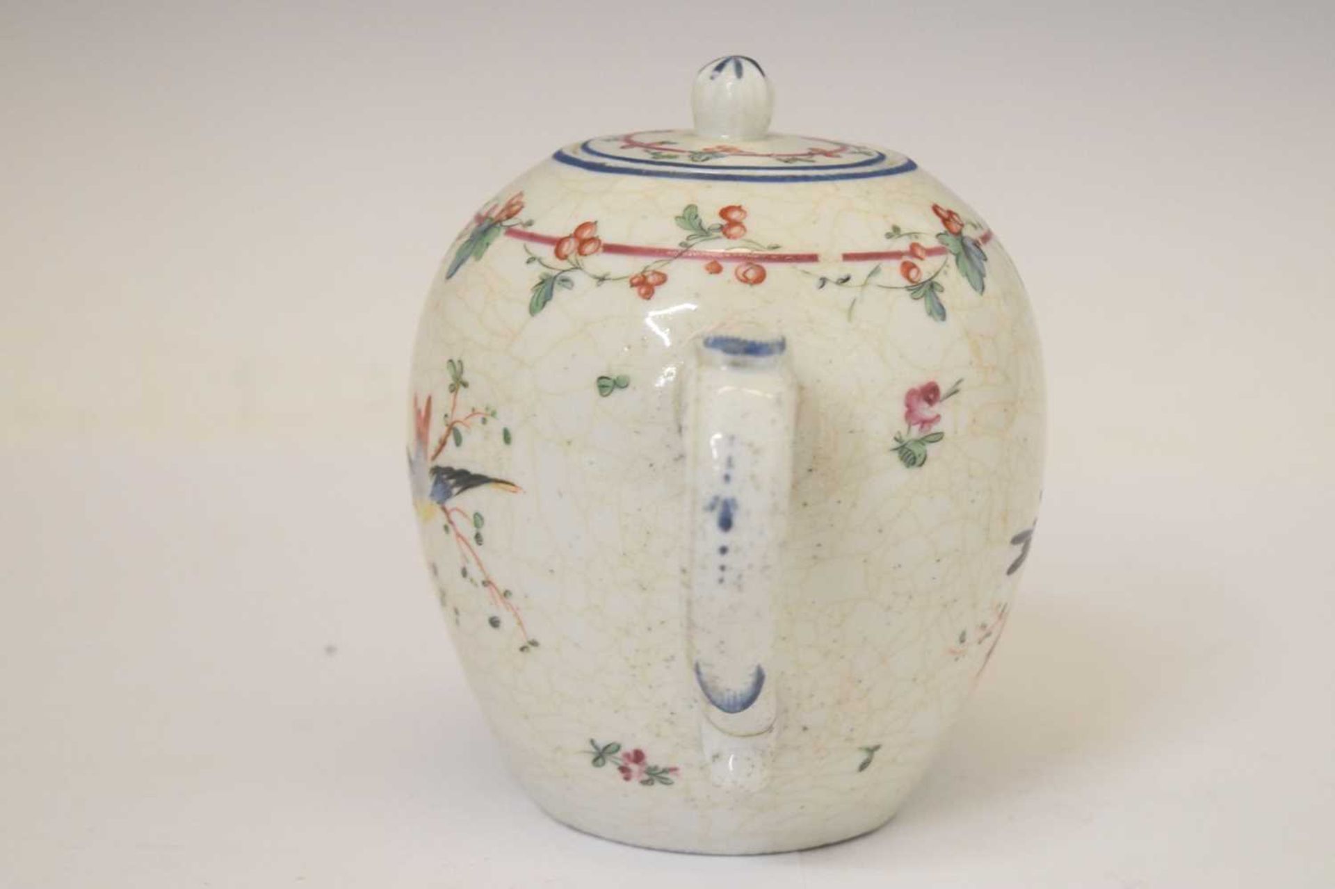 18th century Bristol (Champions) porcelain teapot and cover - Image 3 of 18