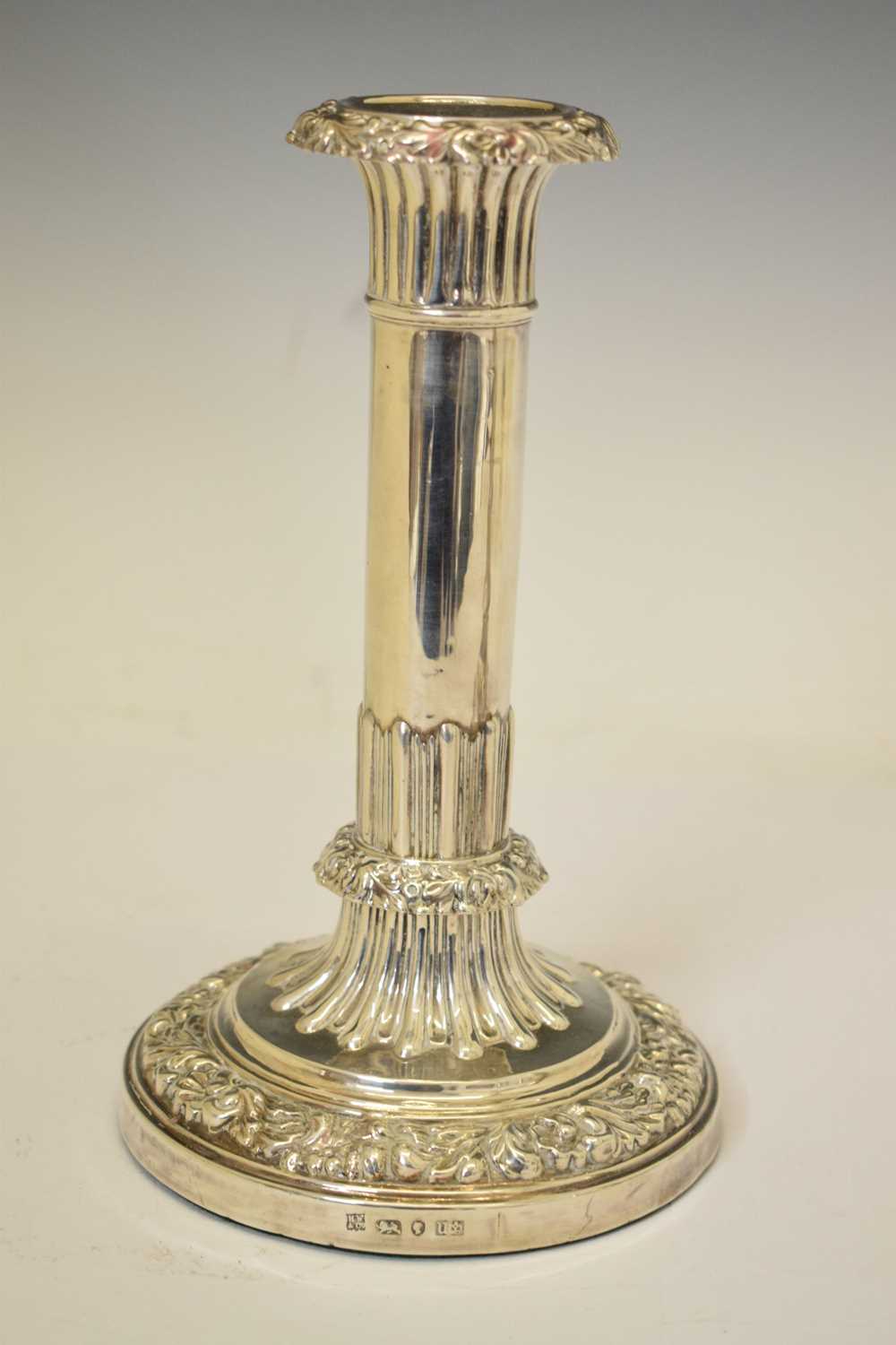 Pair of Victorian silver candlesticks - Image 6 of 15