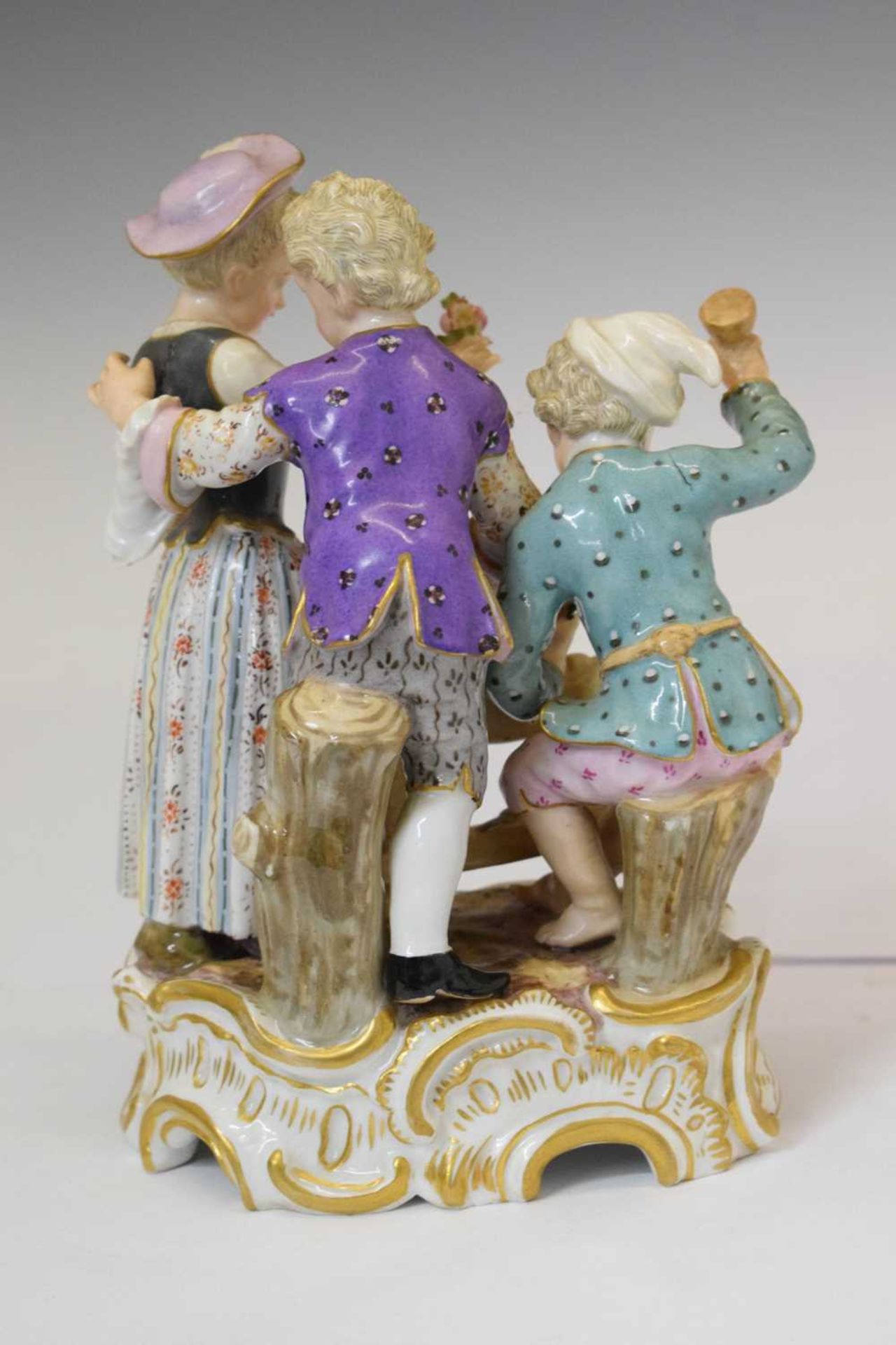 Meissen porcelain figural group - Image 6 of 13