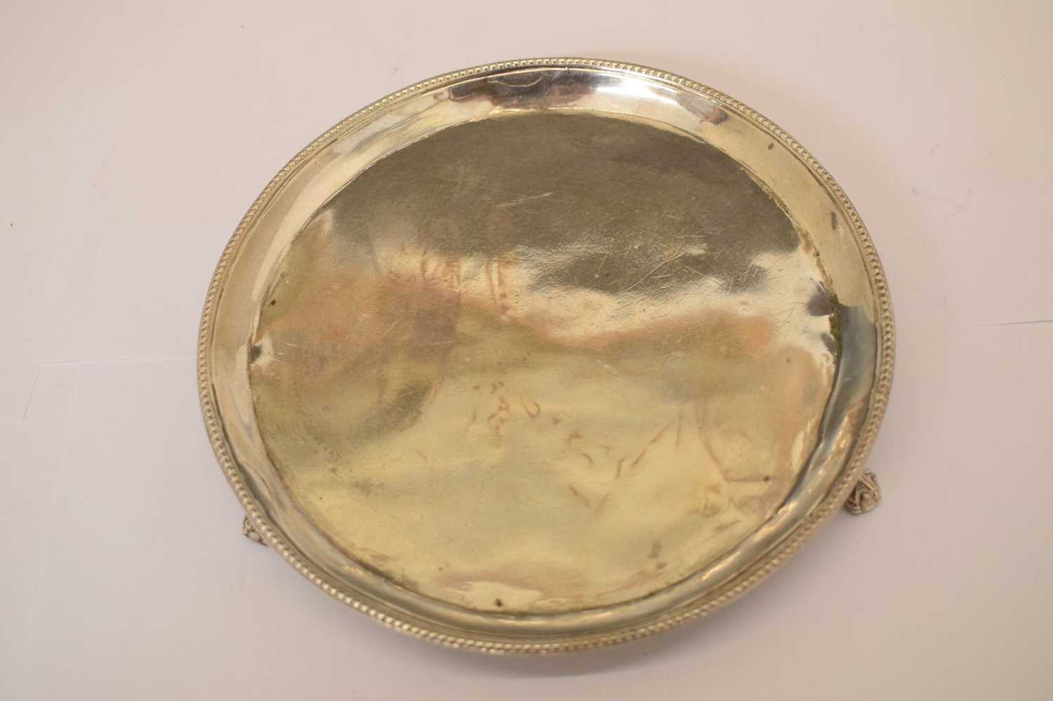 George III silver card tray - Image 4 of 11