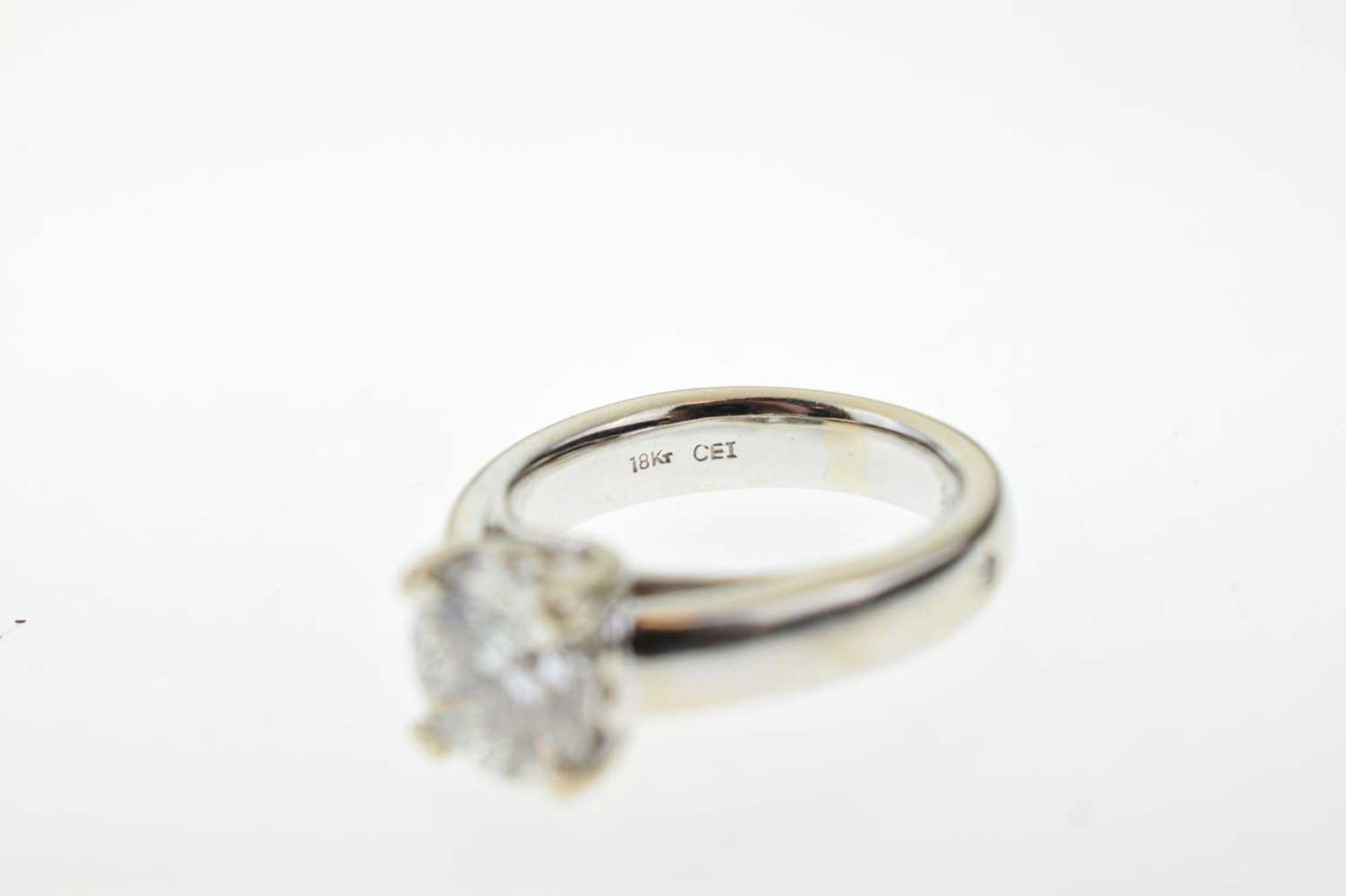 Diamond single stone ring - Image 7 of 9