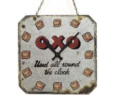 Advertising - OXO 'Used all round the Clock' wall clock