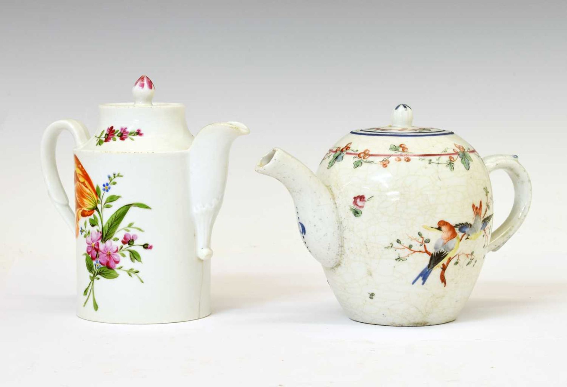 18th century Bristol (Champions) porcelain teapot and cover