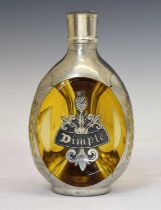 John Haig Dimple de-luxe Scotch whisky in decorative Royal Holland pewter overlaid bottle