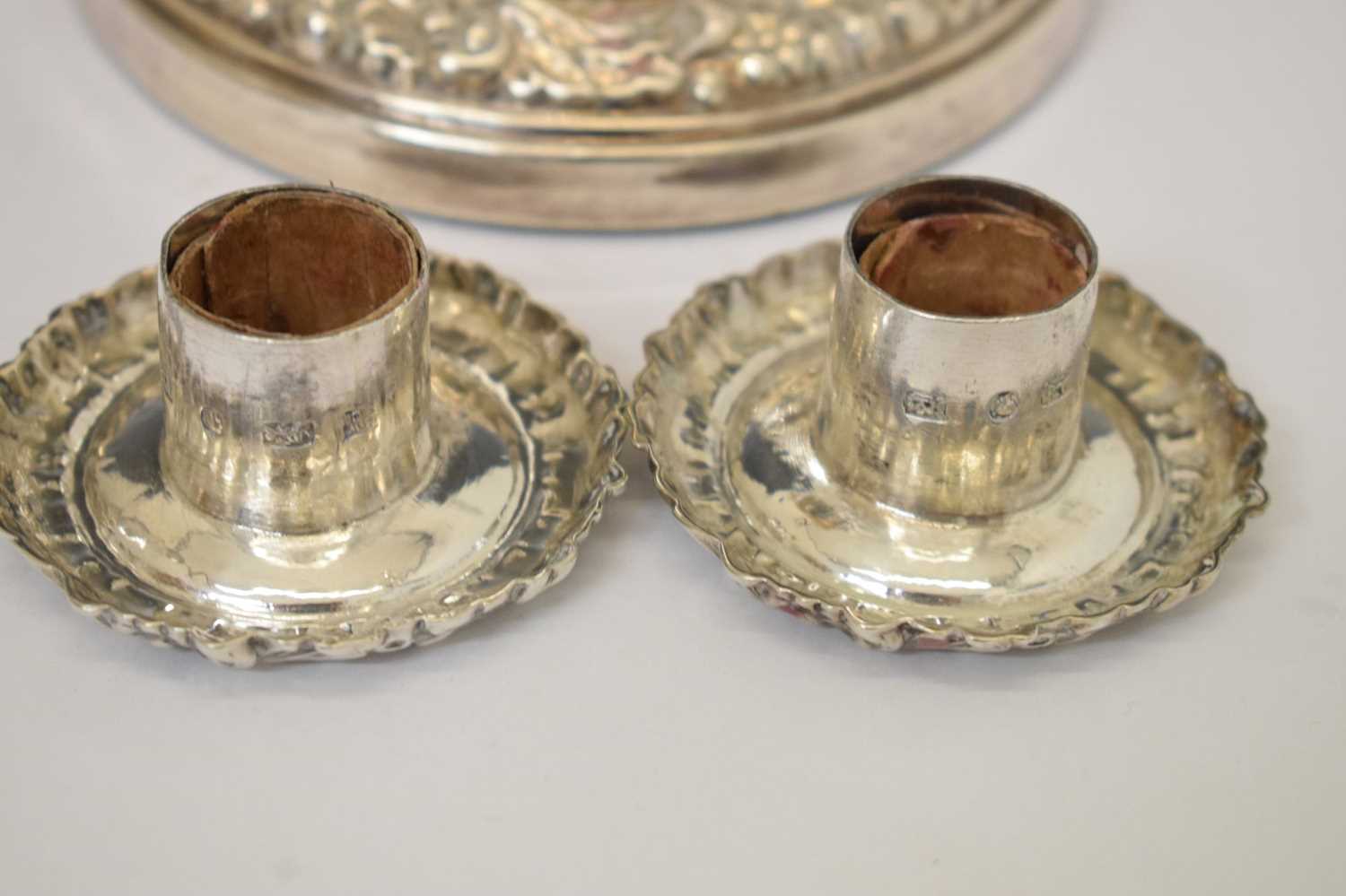 Pair of Victorian silver candlesticks - Image 13 of 15
