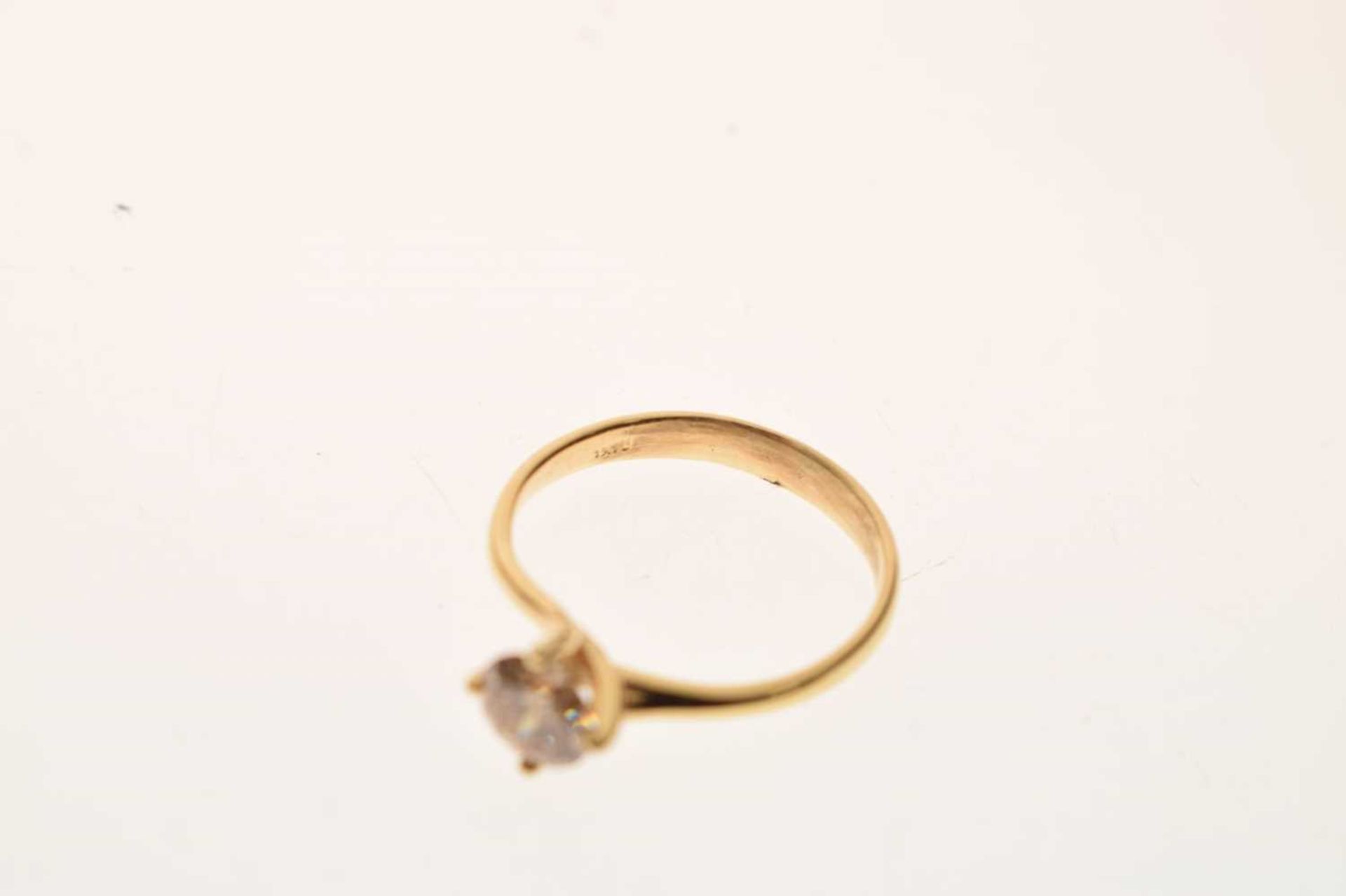 Diamond single stone ring - Image 5 of 9