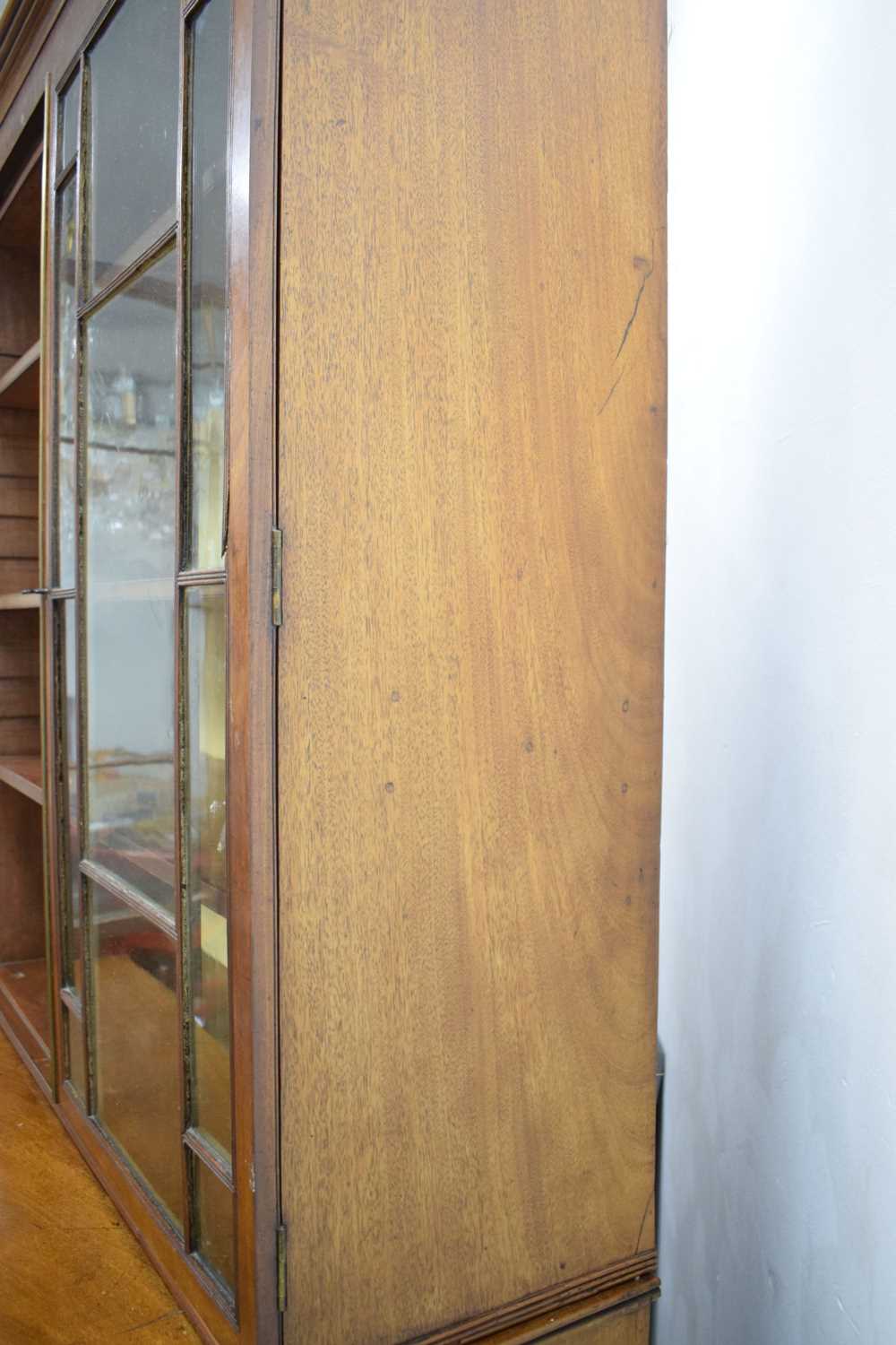 Late George III mahogany secretaire bookcase - Image 19 of 31