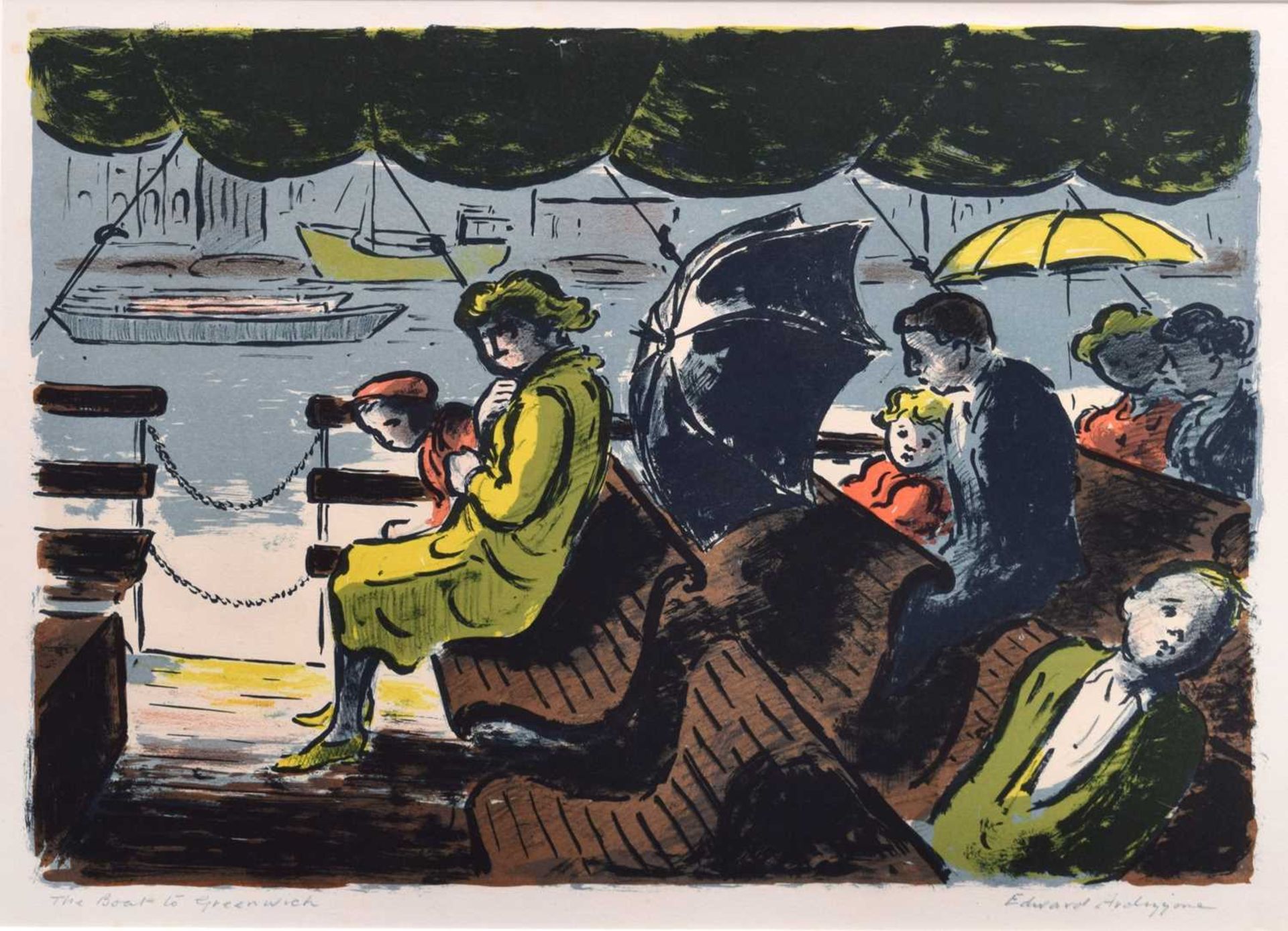 Edward Ardizzone 'The Boat to Greenwich'