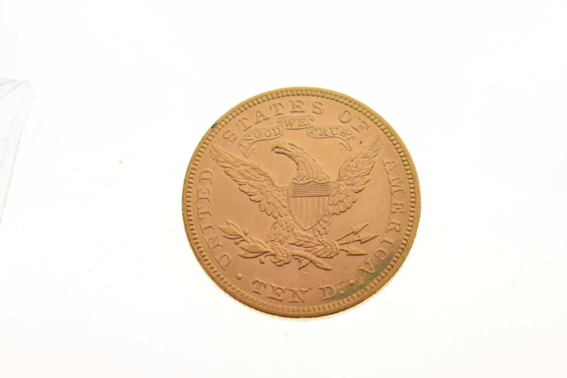 USA ten dollar gold coin, liberty head, 1893 - Image 3 of 5