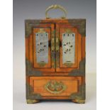 Chinese table top jewellery cabinet