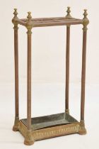 Victorian gilt metal stick stand