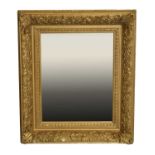 Gilt gesso picture frame, converted into a wall mirror
