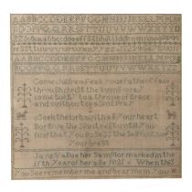 William IV needlework sampler