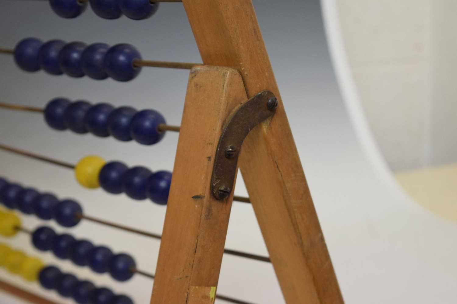 20th century large table top wooden abacus - Image 7 of 8